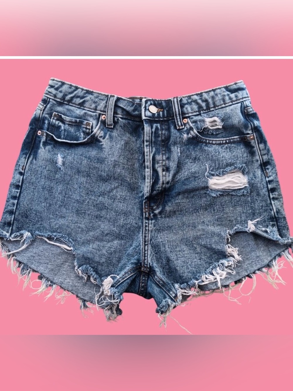 wild fable Distressed Denim Jean Shorts - Blue